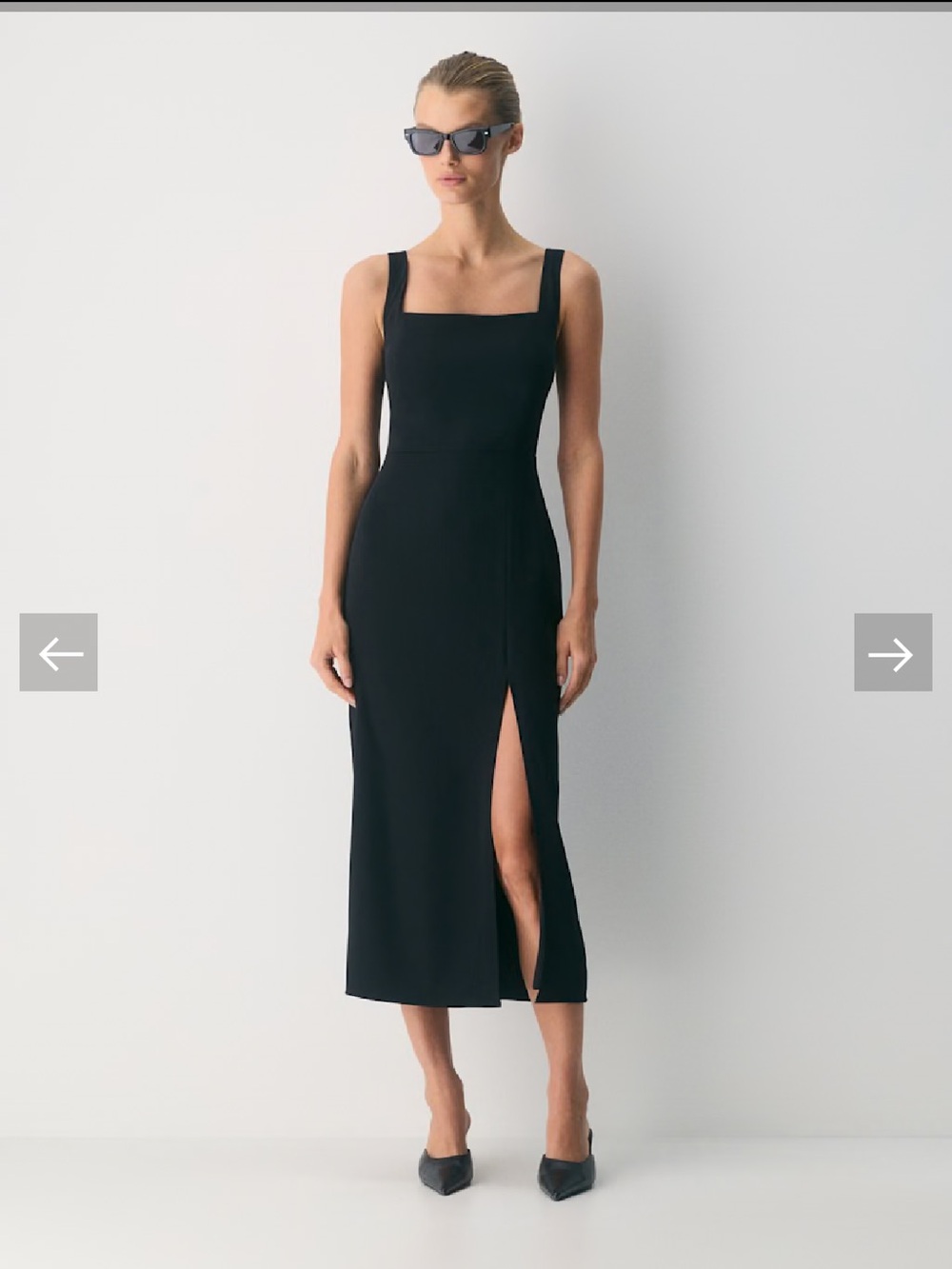 Aritzia Satin Midi dress